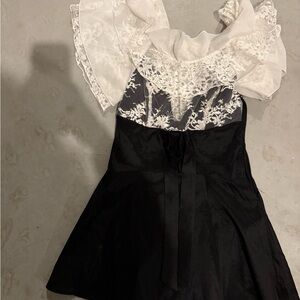 For Love And Lemons Black and White Dress